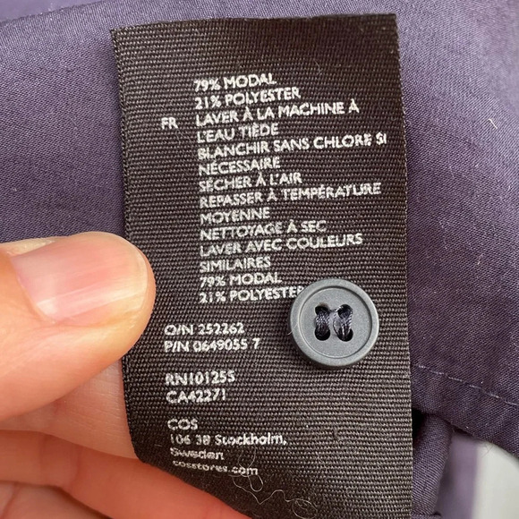 COS Navy Tunic  Top, size 4 - Picture 8 of 8